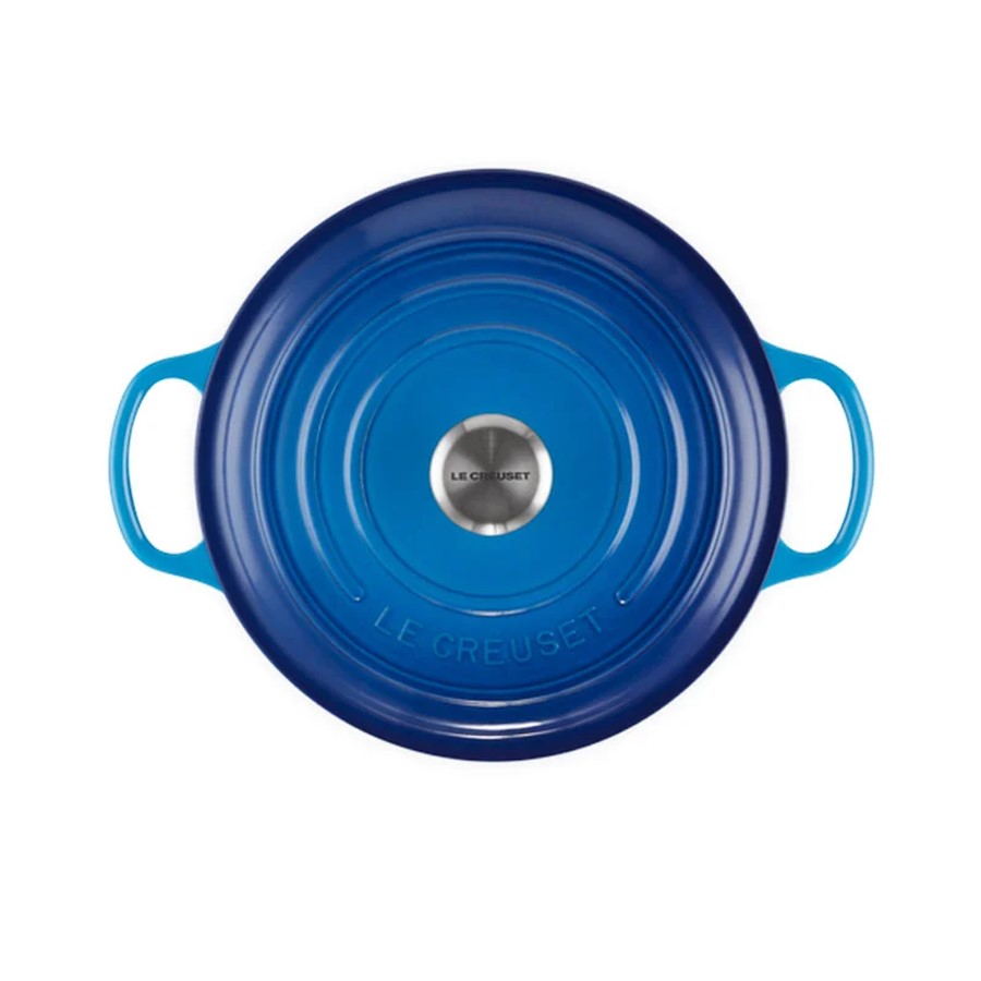 additioanl image for  Le Creuset Round Cass. Azure Blue 22 cm 