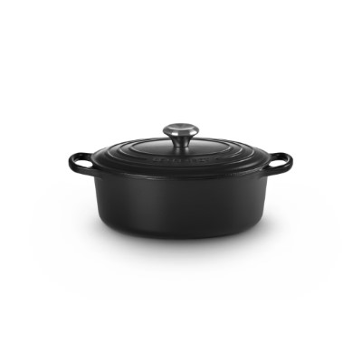 additioanl image for  Le Creuset Oval Casserole Satin Blk 27cm 