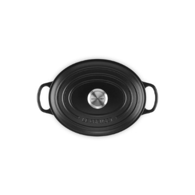 additioanl image for  Le Creuset Oval Casserole Satin Blk 27cm 