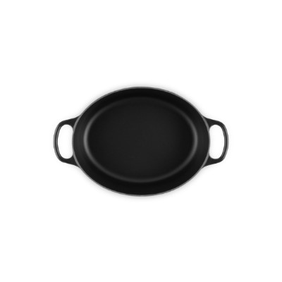 additioanl image for  Le Creuset Oval Casserole Satin Blk 27cm 