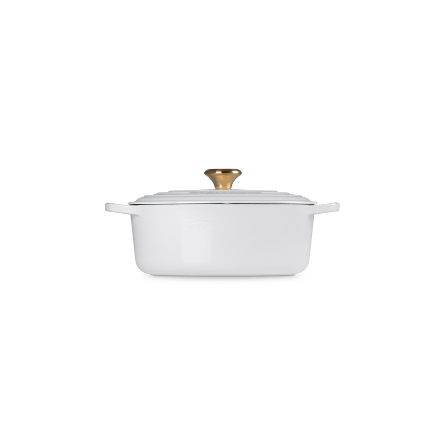 additioanl image for  Le Creuset Oval Casserole White 27 cm 