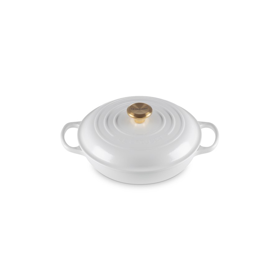 additioanl image for  Le Creuset Shallow Casserole White 26 cm 