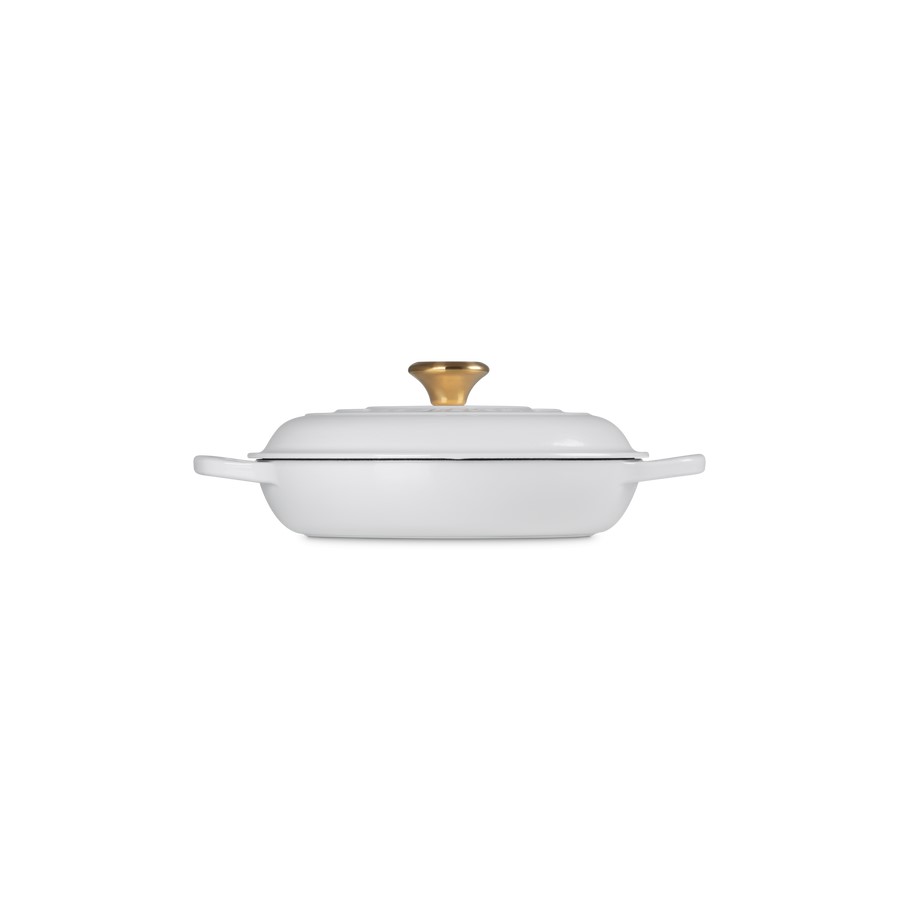 additioanl image for  Le Creuset Shallow Casserole White 26 cm 