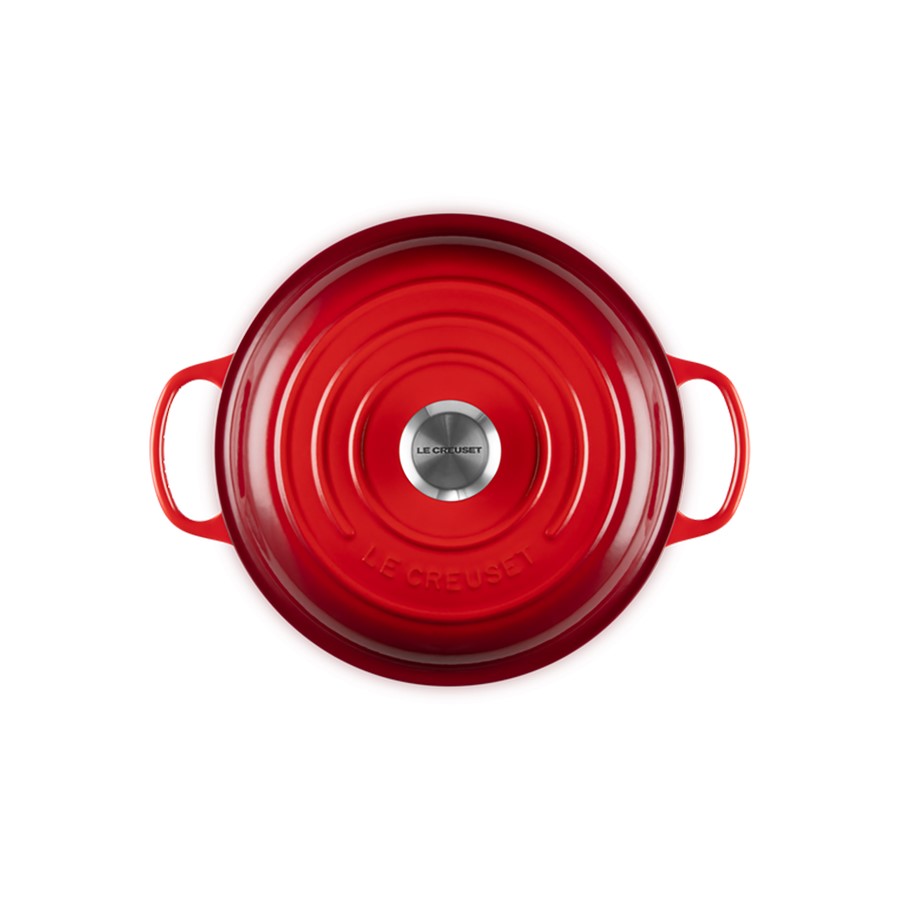 additioanl image for  Le Creuset Shallow Casserole Cerise 26cm 