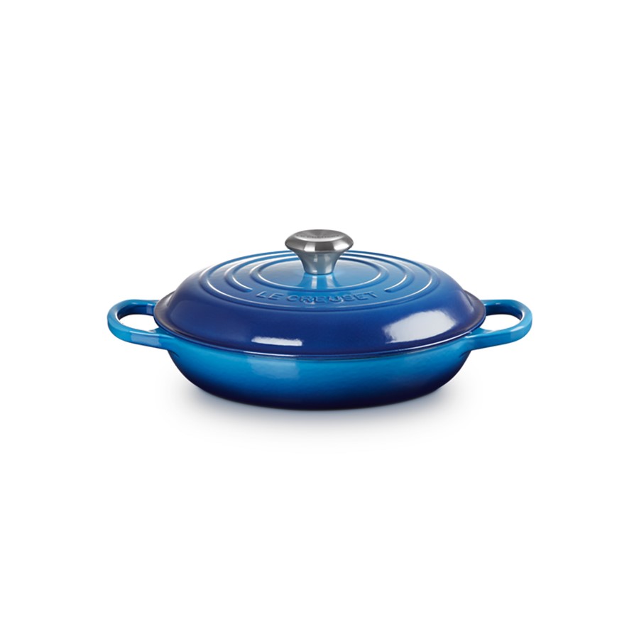 additioanl image for  Le Creuset Low Casserole Azure Blue 26cm 