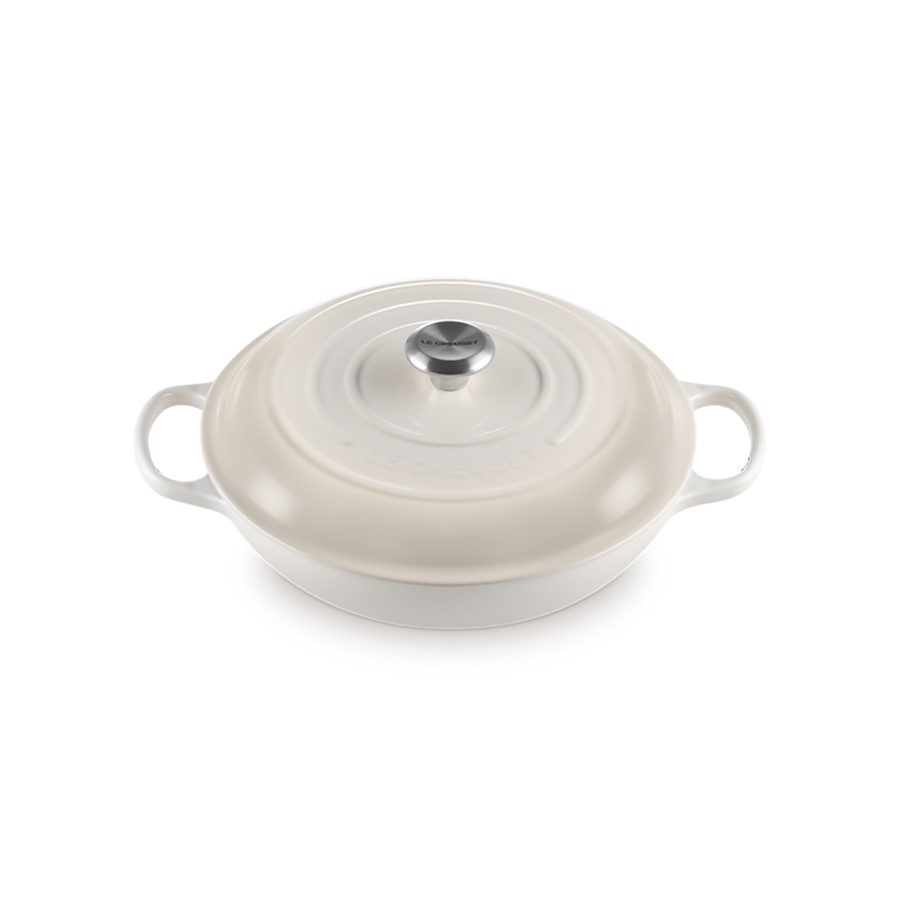 additioanl image for  Le Creuset Low Braiser Meringue 26 cm 