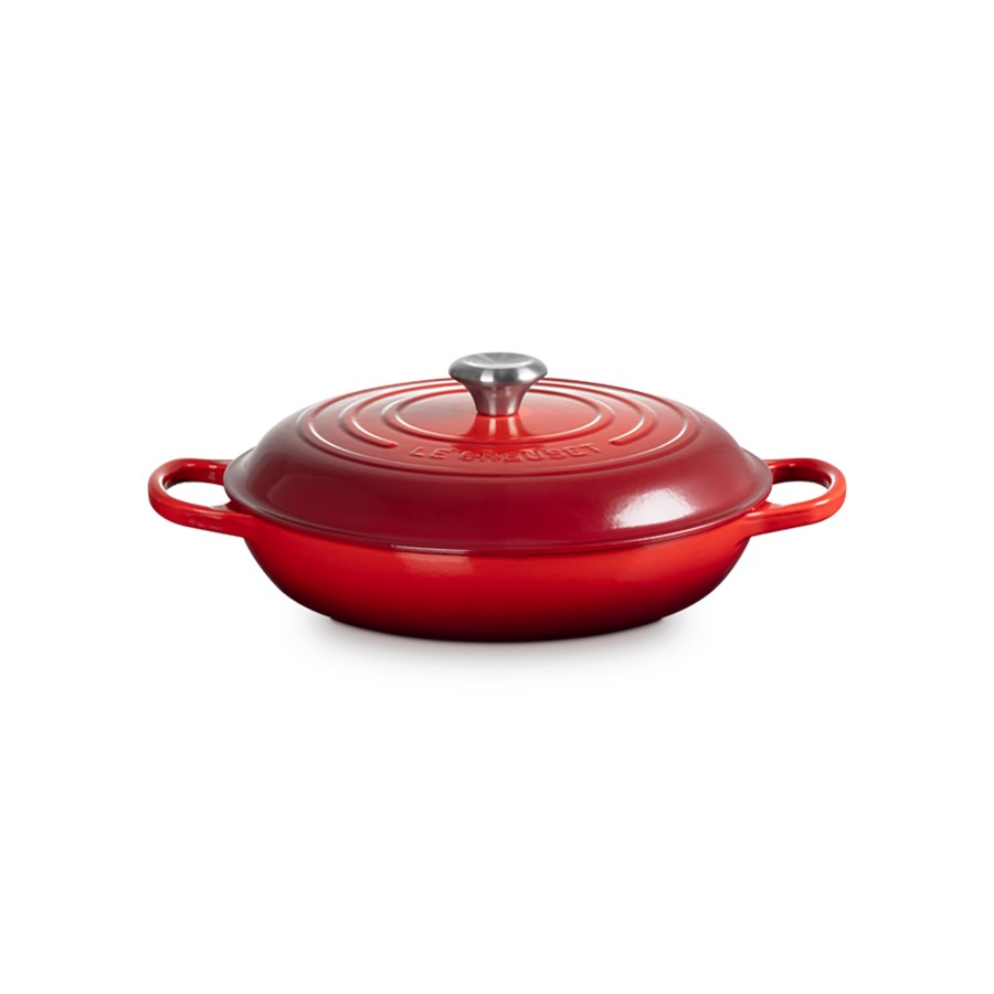 additioanl image for  Le Creuset Low Casserole Cerise 30 cm 