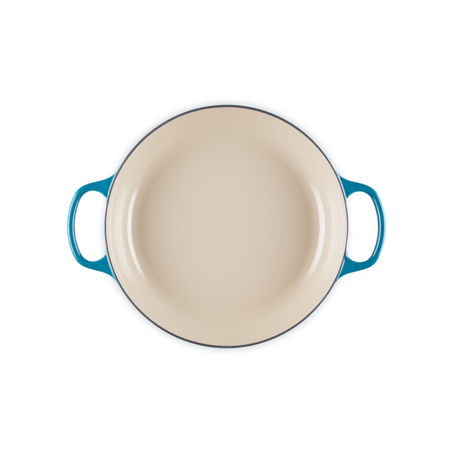 additioanl image for  Le Creuset Low Casserole Deep Teal 30 cm 