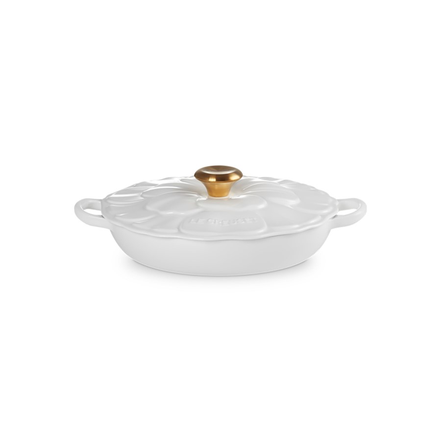 additioanl image for  Le Creuset Petal Rd. Braiser White 26 cm 