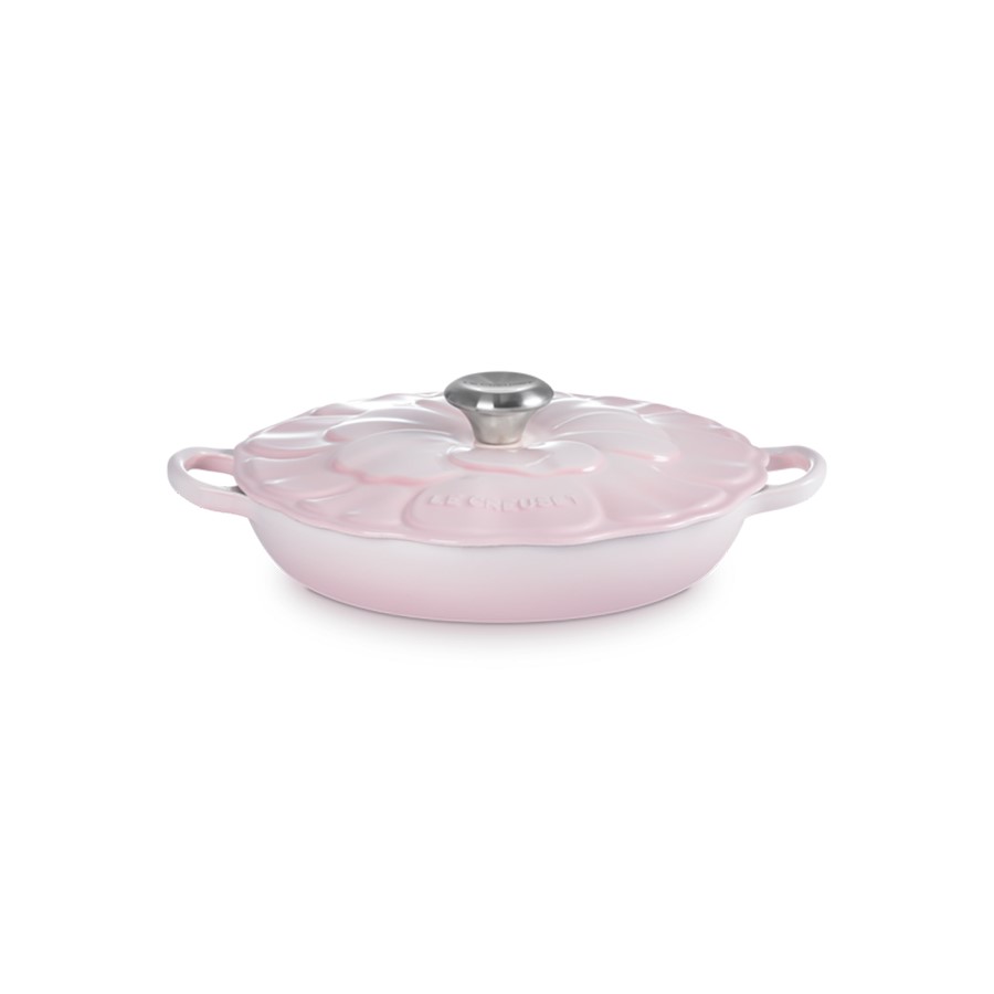 additioanl image for  Le Creuset Petal Low Braiser S/Pink 26cm 