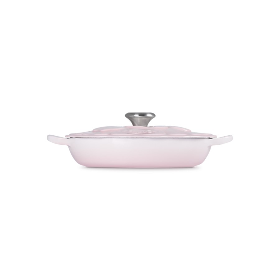 additioanl image for  Le Creuset Petal Low Braiser S/Pink 26cm 