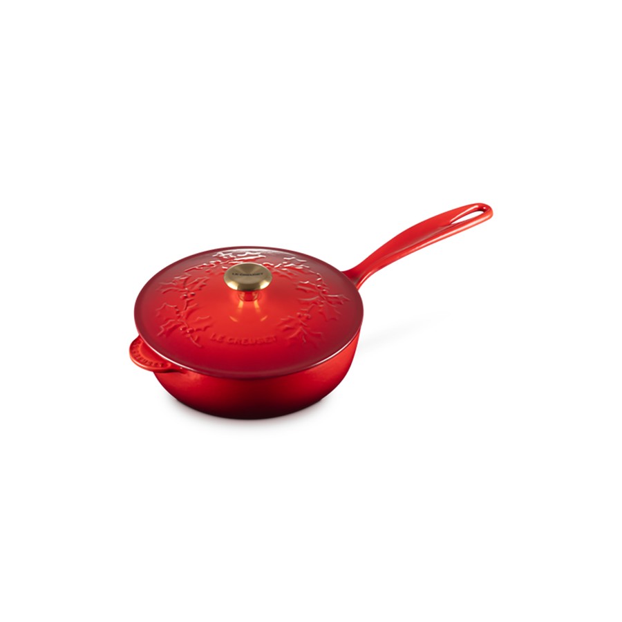 additioanl image for  Le Creuset Holly Saucier Pan Cerise 21cm 