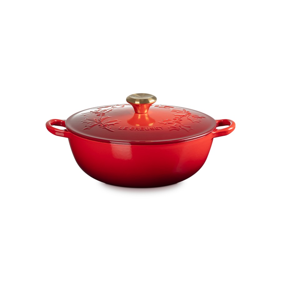 additioanl image for  Le Creuset Holly Soup Pot Cerise 26 cm 