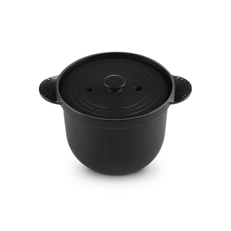 additioanl image for  Le Creuset Rice Pot Matt Black 18 cm 