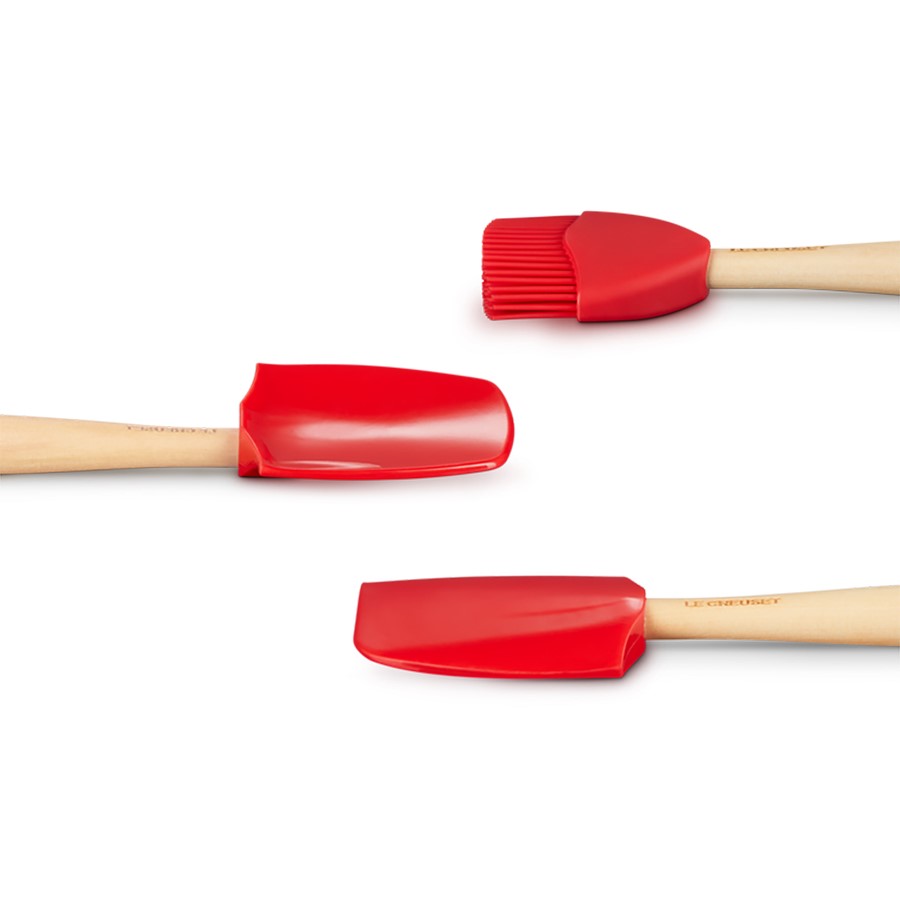 additioanl image for  Le Creuset Set of 3 Craft Spatula Cerise 
