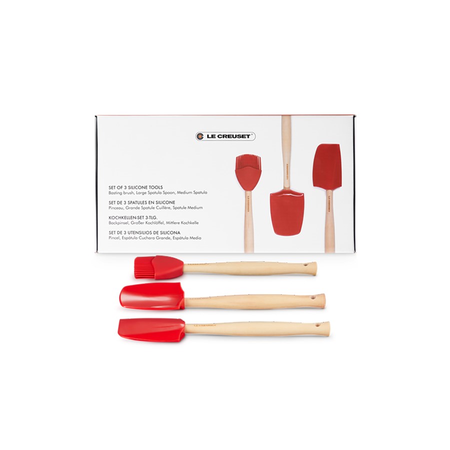 additioanl image for  Le Creuset Set of 3 Craft Spatula Cerise 