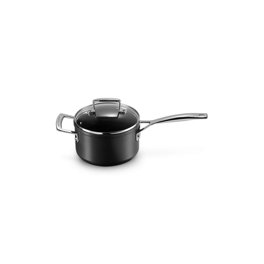 additioanl image for  Le Creuset Saucepan+Glass Lid Blk. 16 cm 