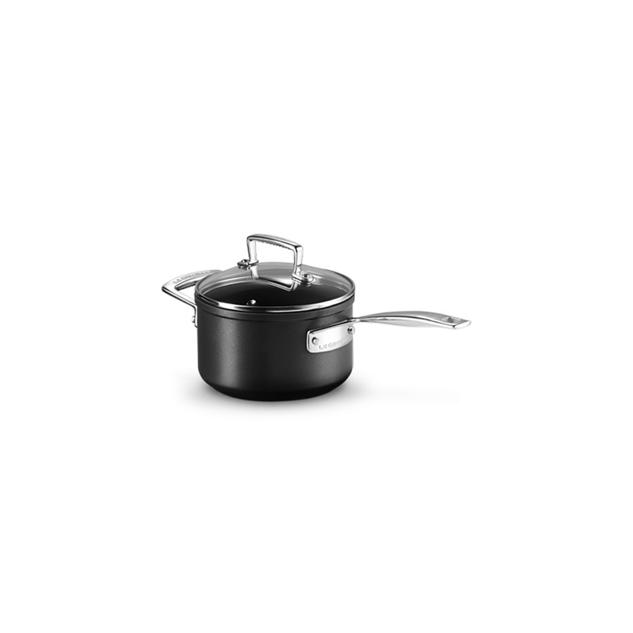 additioanl image for  Le Creuset Saucepan+Glass Lid Blk. 16 cm 