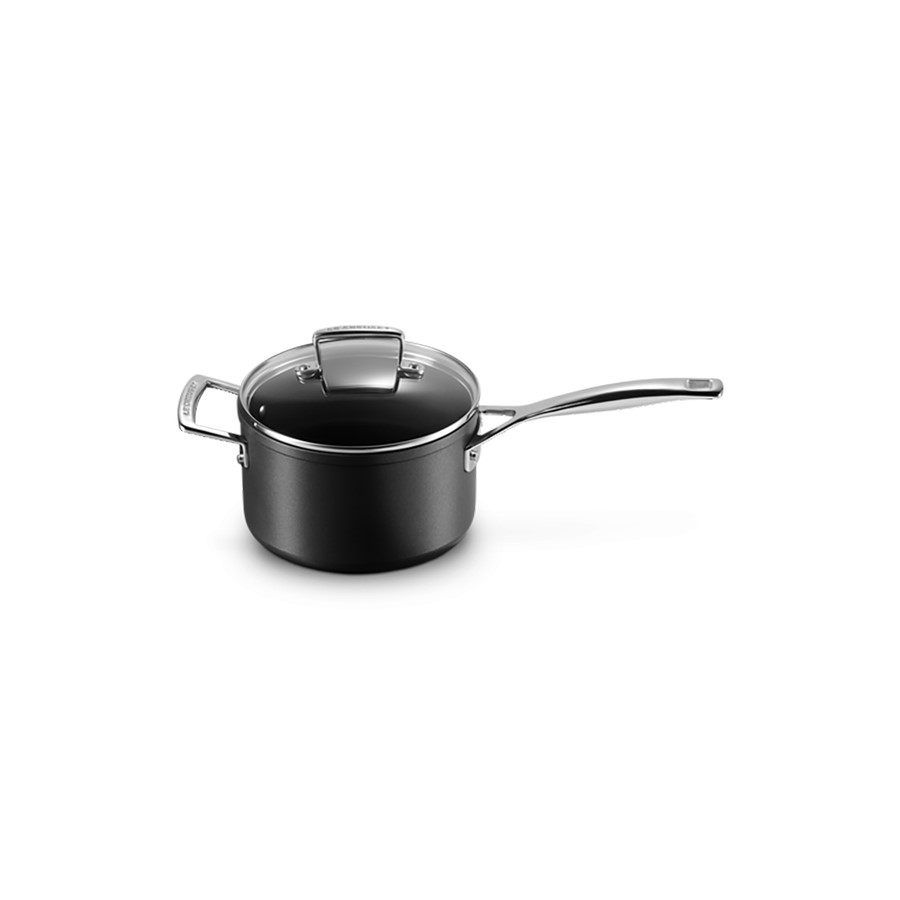 additioanl image for  Le Creuset Saucepan+Glass Lid Blk. 18 cm 