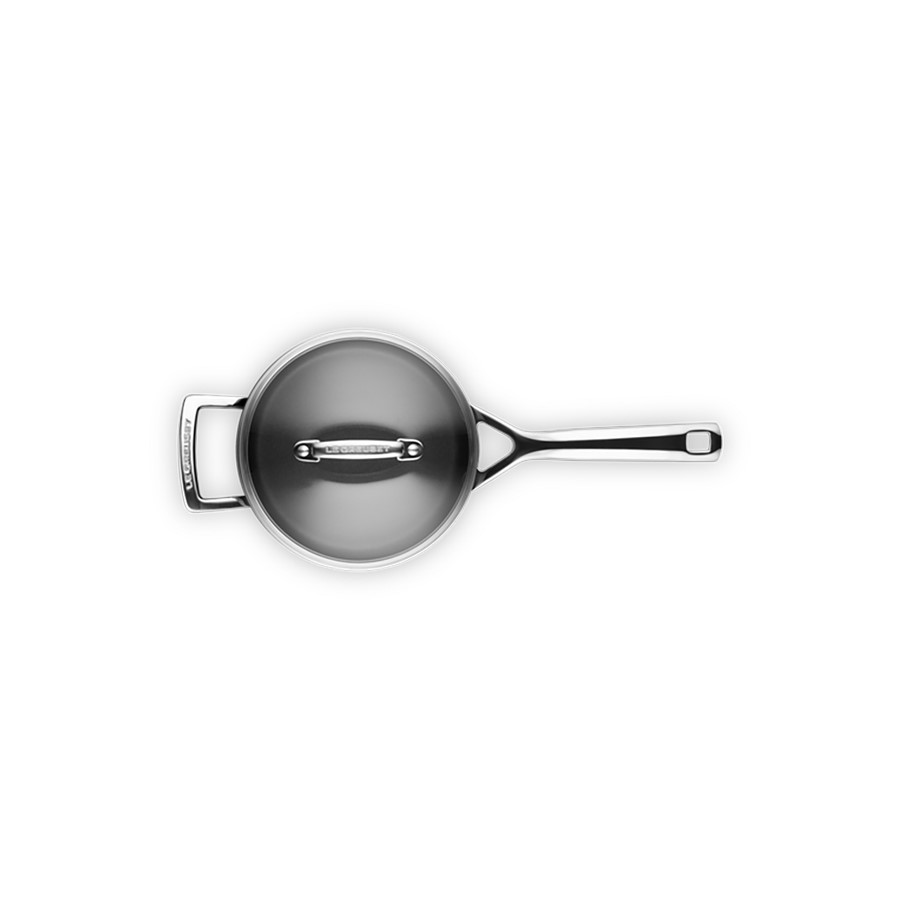 additioanl image for  Le Creuset Saucepan+Glass Lid Blk. 18 cm 