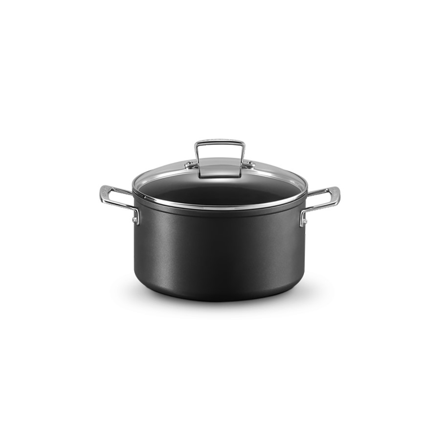 additioanl image for  Le Creuset Deep Cass+Glass Lid Blk 24 cm 