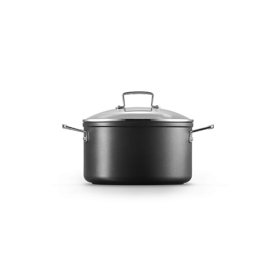 additioanl image for  Le Creuset Deep Cass+Glass Lid Blk 24 cm 