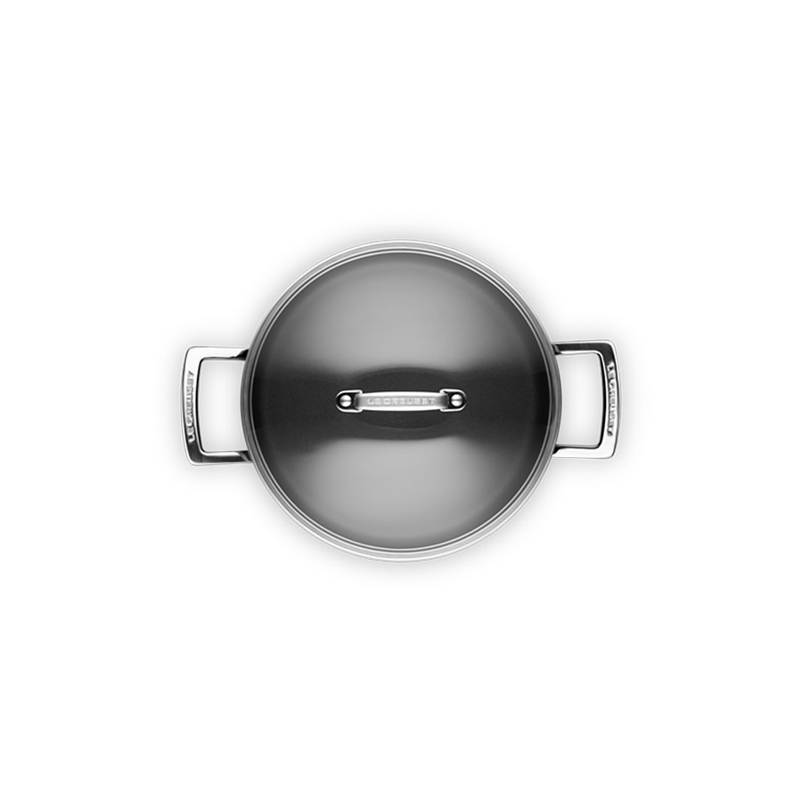 additioanl image for  Le Creuset Deep Cass+Glass Lid Blk 24 cm 