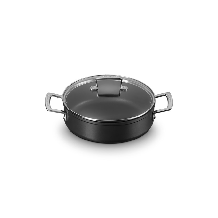 additioanl image for  Le Creuset Sauteuse +Glass Lid Blk 24 cm 