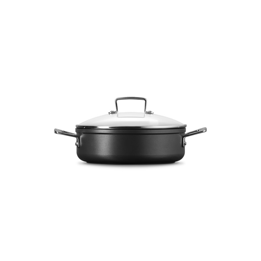 additioanl image for  Le Creuset Sauteuse +Glass Lid Blk 24 cm 