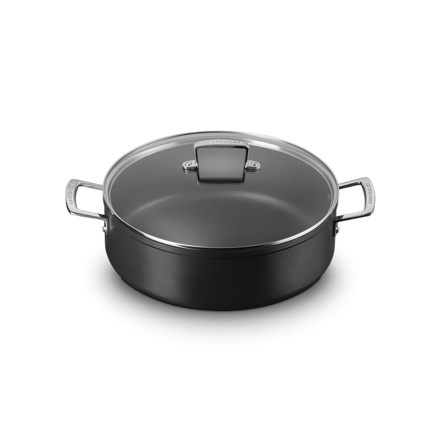 additioanl image for  Le Creuset Sauteuse +Glass Lid Blk 30 cm 