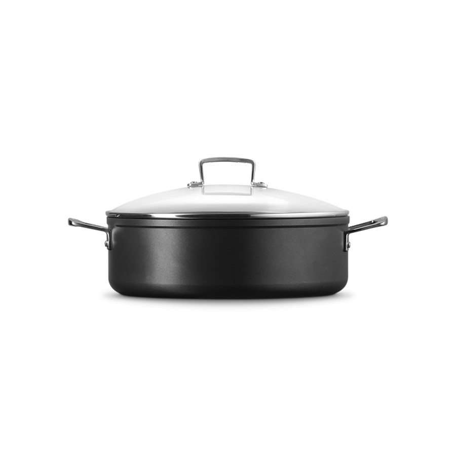 additioanl image for  Le Creuset Sauteuse +Glass Lid Blk 30 cm 