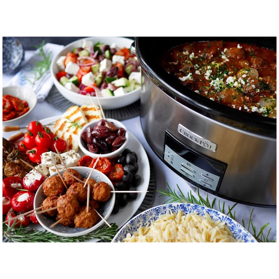 additioanl image for  Crockpot Slow Cooker Silver 7.5 Litre 