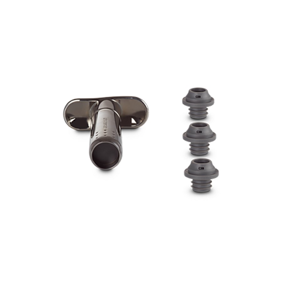additioanl image for  Le Creuset Metal Wine Pump+3 Stoppers 