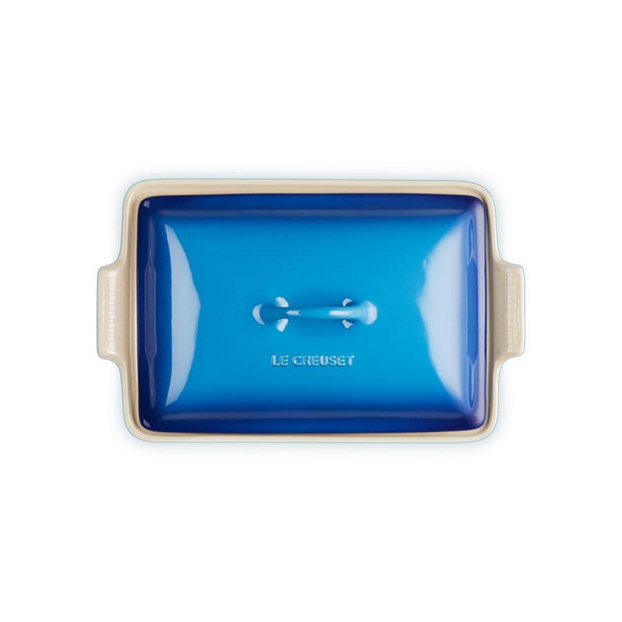 additioanl image for  Le Creuset Rect. Dish W/Lid Az/Blu 33 cm 