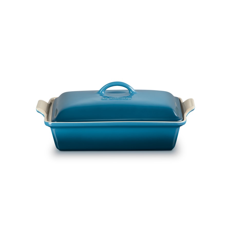 additioanl image for  Le Creuset Rect Dish w/Lid Dp Teal 33 cm 