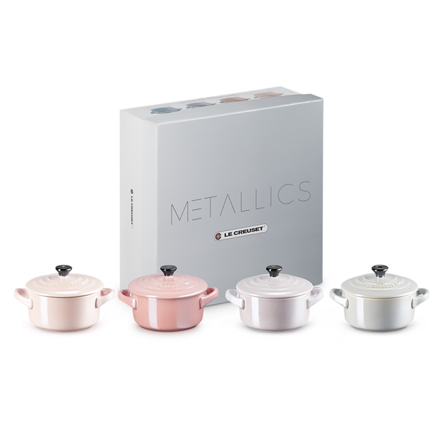 additioanl image for  Le Creuset 4 Rd. Mini Cocottes 10 cm 