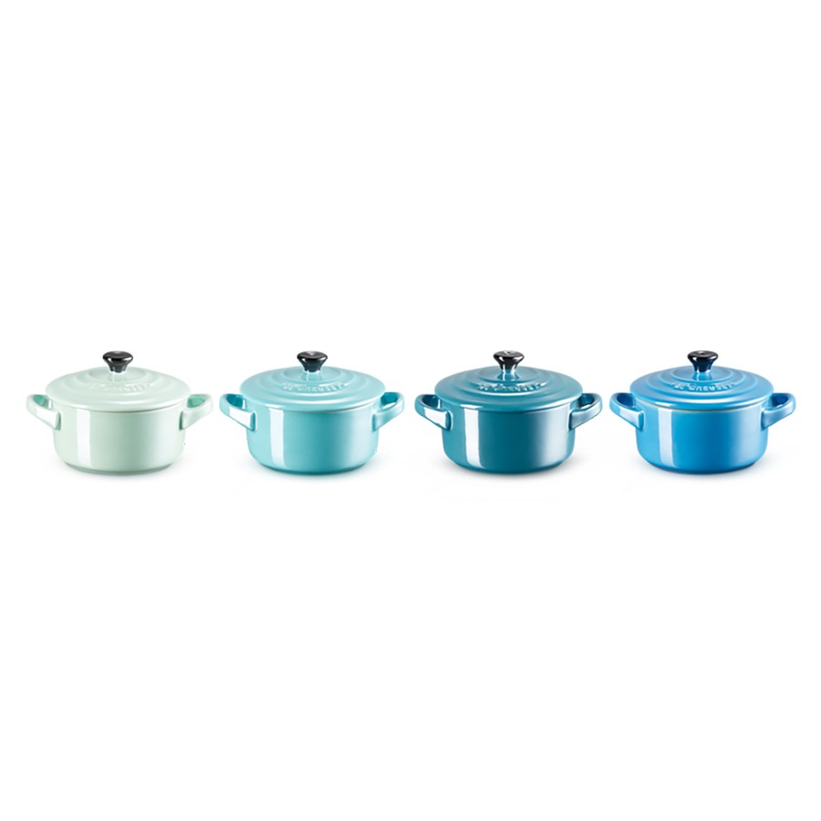 additioanl image for  Le Creuset Rd. 4 Mini Cocotte Blue 10 cm 