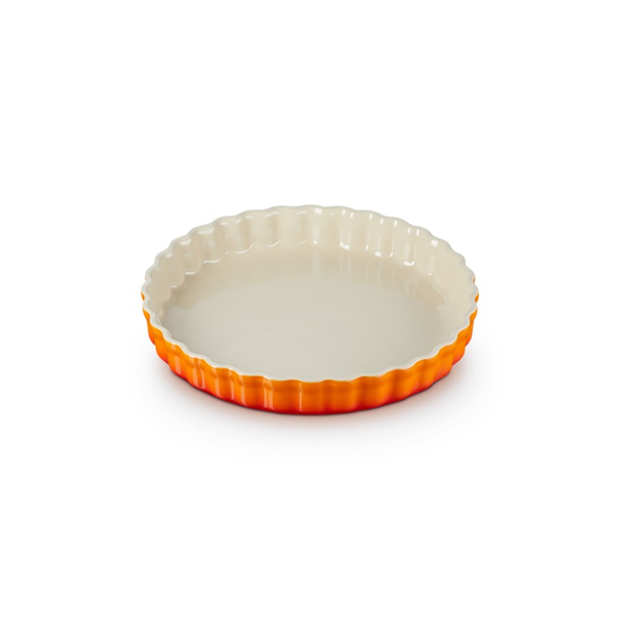additioanl image for  Le Creuset Flan Fluted Dish Flame 28 cm 