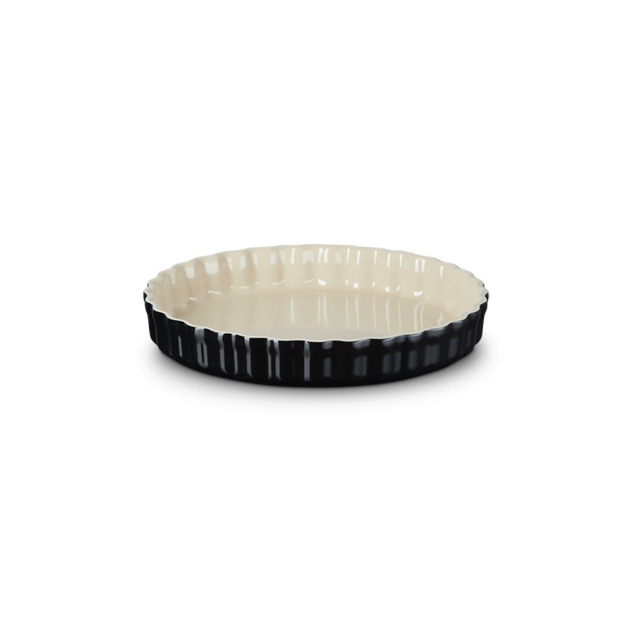 additioanl image for  Le Creuset Flan Dish Black Onyx 28 cm 