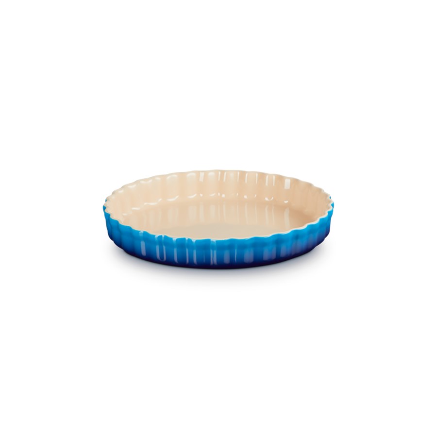 additioanl image for  Le Creuset Flan Dish Azure Blue 28 cm 