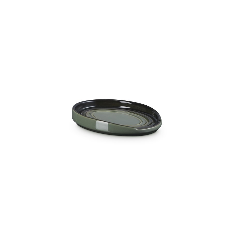 additioanl image for  Le Creuset Oval Spoon Rest Thyme 15 cm 