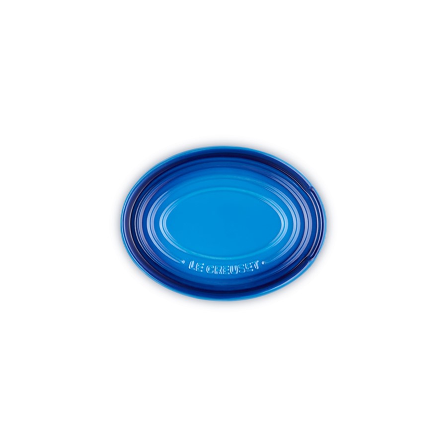 additioanl image for  Le Creuset Oval Spoon Rest Az Blue 16 cm 