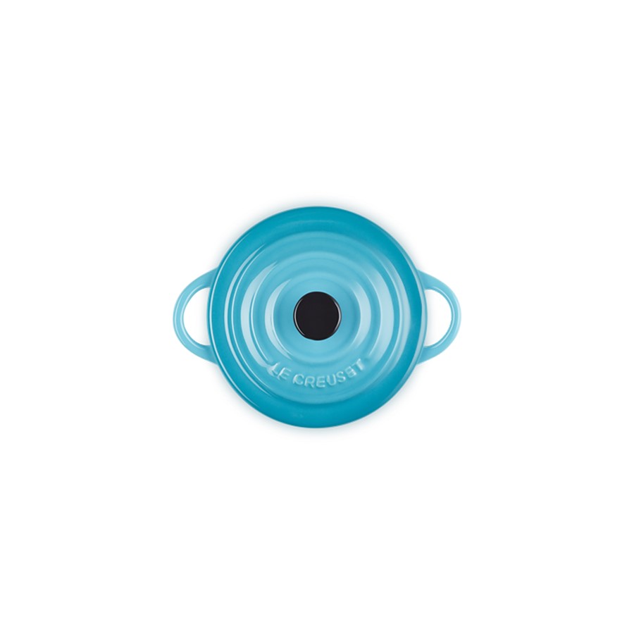 additioanl image for  Le Creuset Rd. Mini Cocotte Teal 10 cm 
