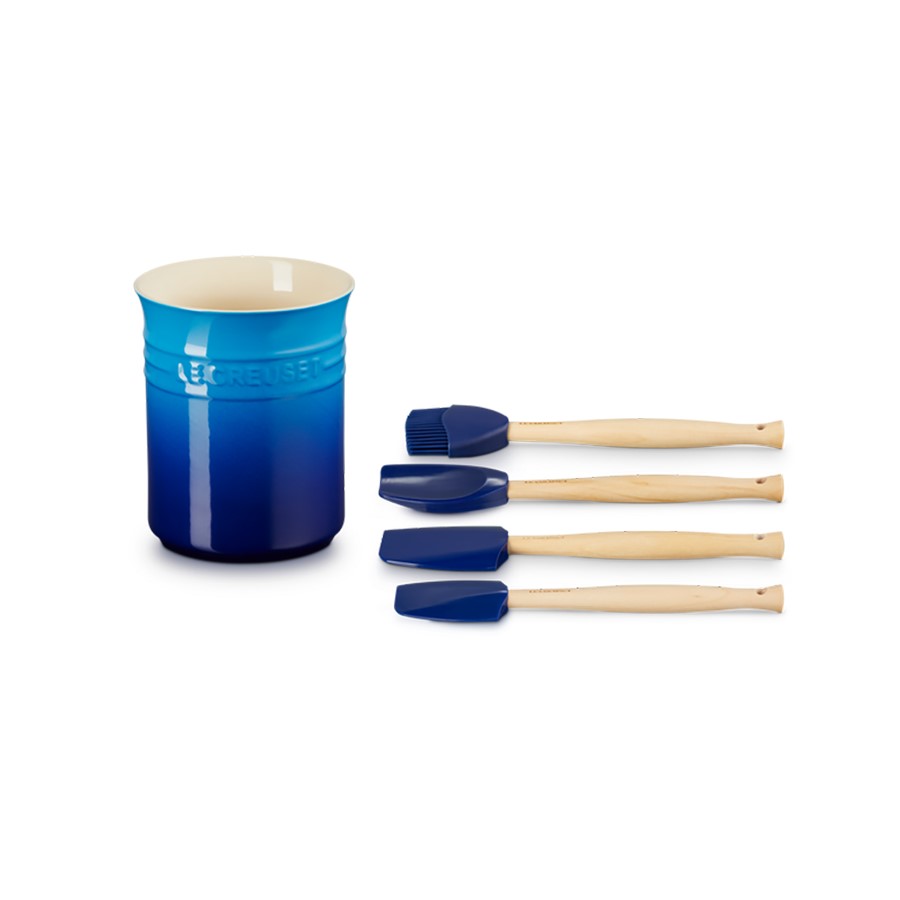 additioanl image for  Le Creuset Jar Plus 4 Utensils Azur Blue 