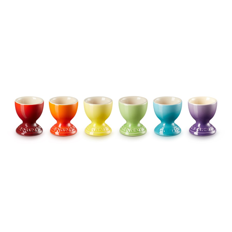 additioanl image for  Le Creuset Rainbow Set of 6 Egg Cups 