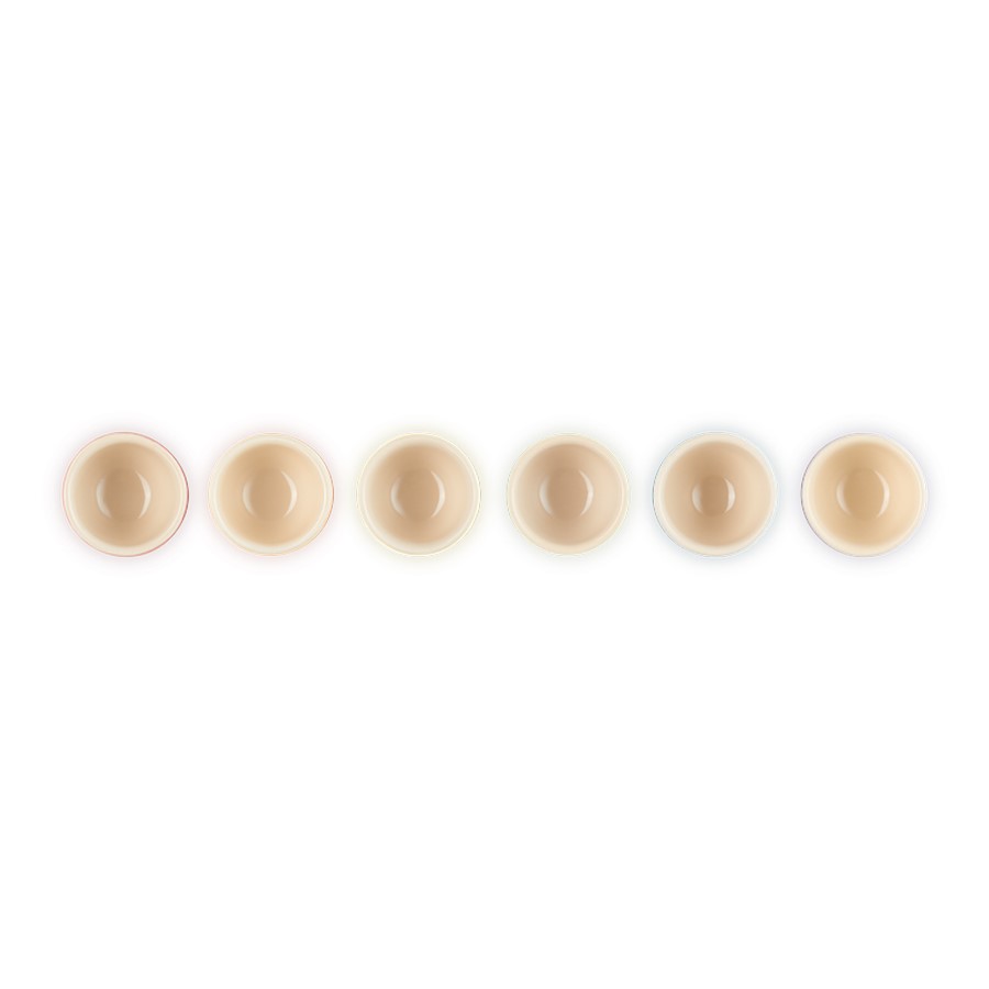 additioanl image for  Le Creuset Rainbow Set of 6 Egg Cups 