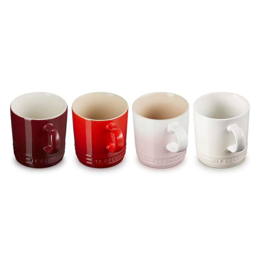 additioanl image for  Le Creuset 4 Petit Capp. Mugs 350 ml. 
