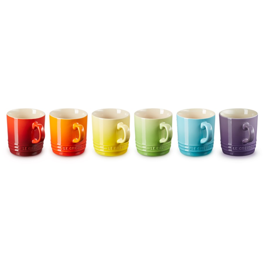 additioanl image for  Le Creuset Capp. 6 Mugs Rainbow 200 ml 