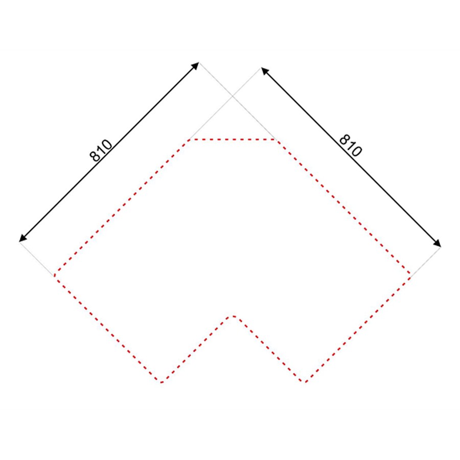 additioanl image for  Asil Sink 2 Bowl Corner 83 x 83 cm 