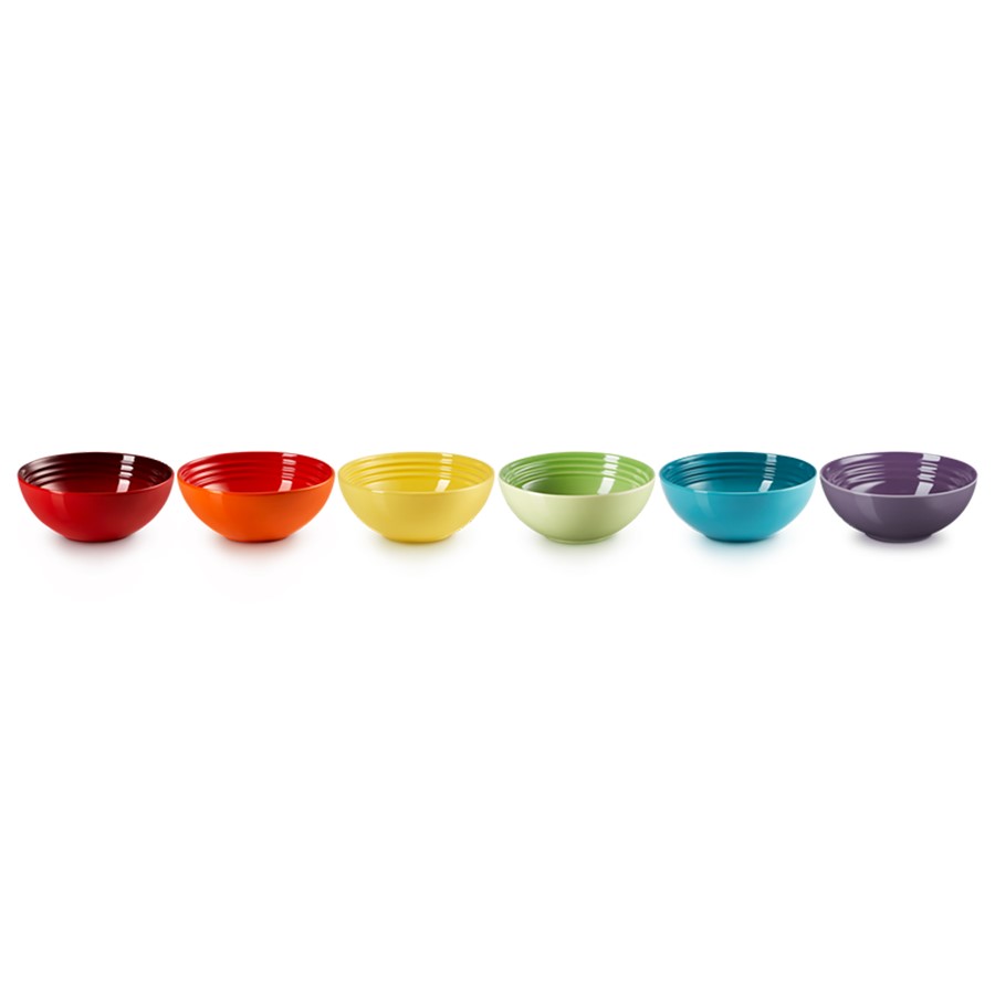 additioanl image for  Le Creuset Set of 6 Cereal Bowls Rainbow 